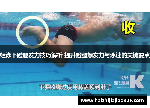 蛙泳下蹬腿发力技巧解析 提升蹬腿爆发力与泳速的关键要点